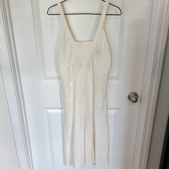 Tory Burch Ivory 100% Linen Dress - Picture 1 of 8
